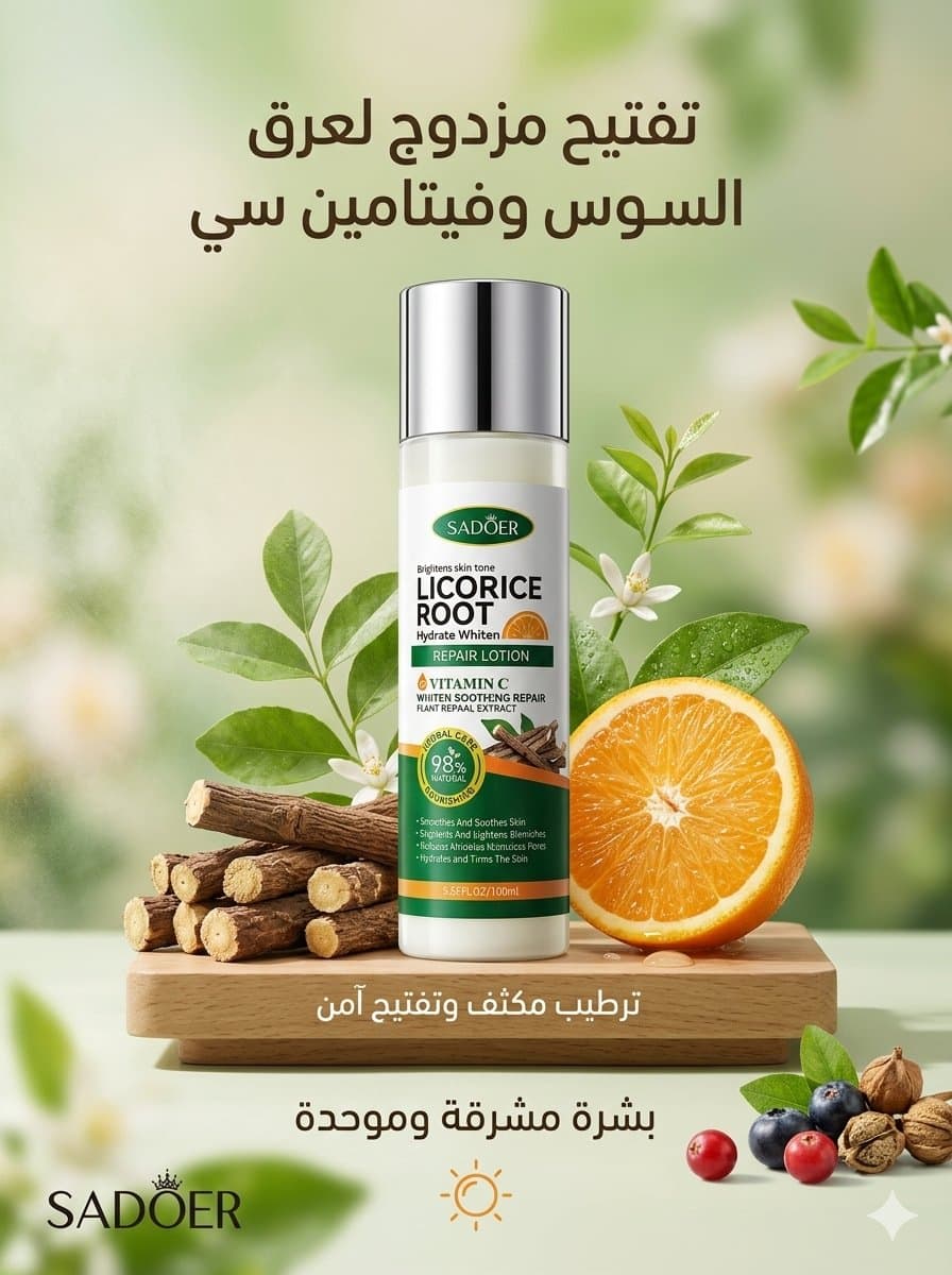 لوشن العرقسوس للتفتيح